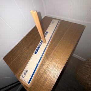 Vintage Offray Lion E-Z Bow Maker Wooden Board in Natural Wood